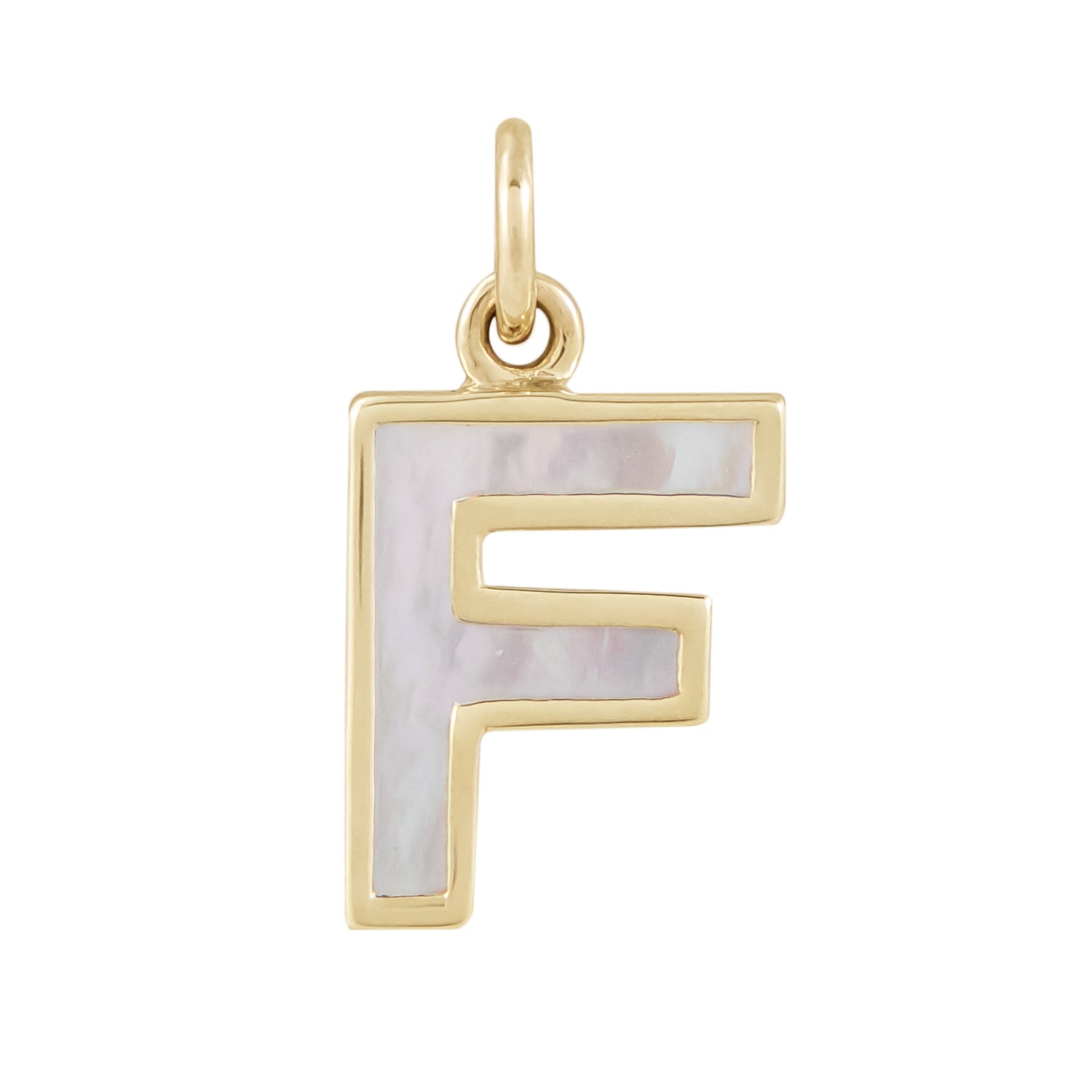Mother of Pearl Initial Pendant