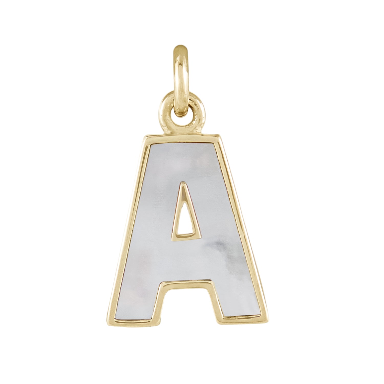 Mother of Pearl Initial Pendant