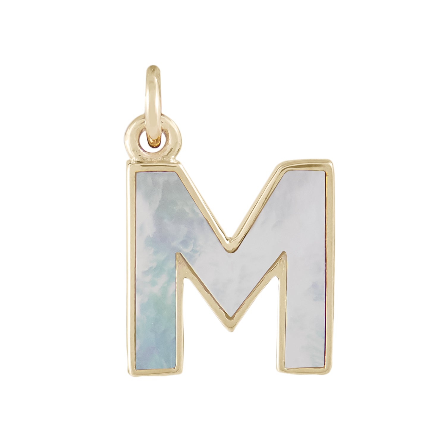 Mother of Pearl Initial Pendant