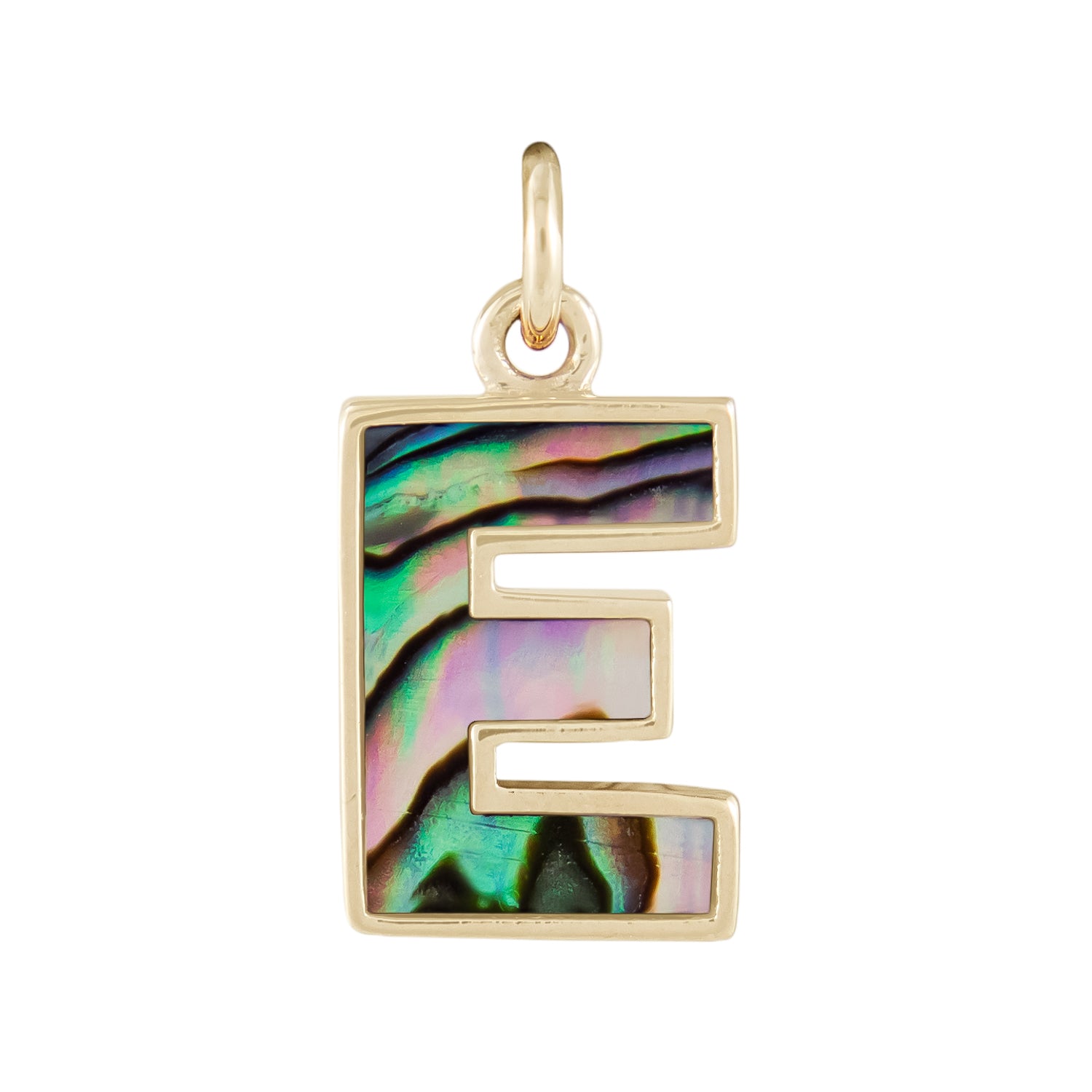 Abalone Initial Pendant