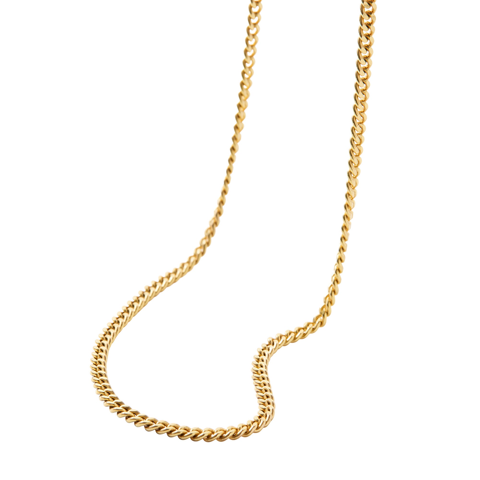 Vintage 8K Gold Curb Chain Necklace