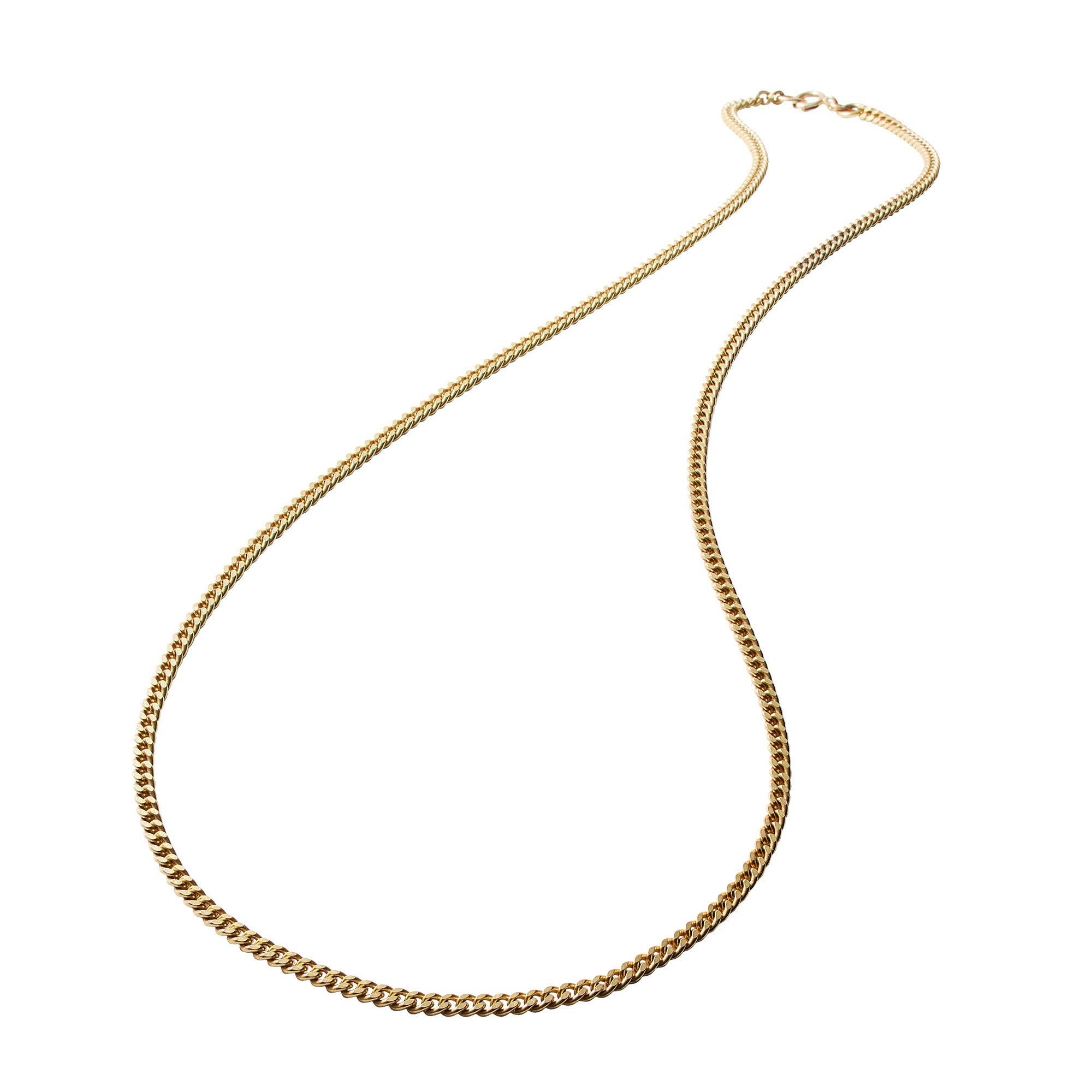 Vintage 8K Gold Curb Chain Necklace
