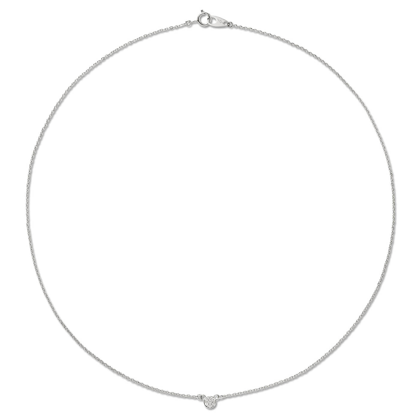 Pavé Diamond Circle Necklace