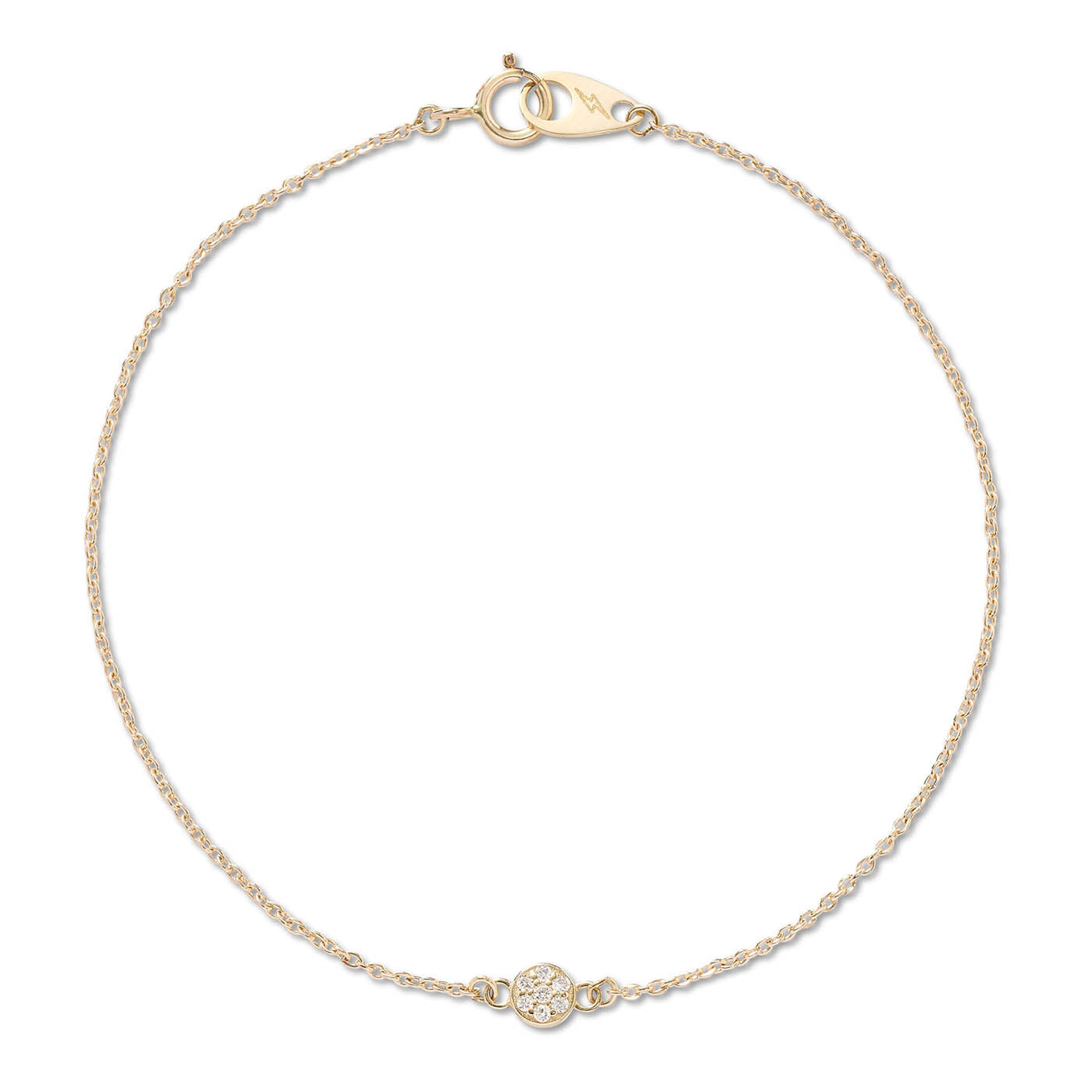 Pavé Diamond Circle Bracelet