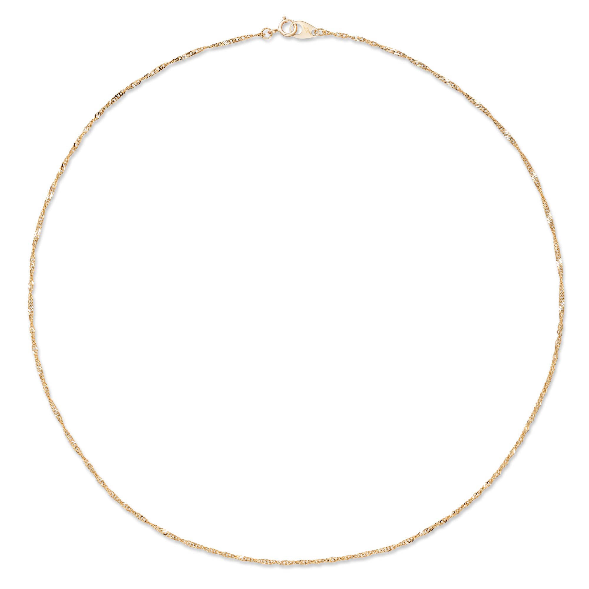 14K gold Thin Helix Bracelet with custom clasp featuring a signature lightning bolt, showcasing elegant twisted design.