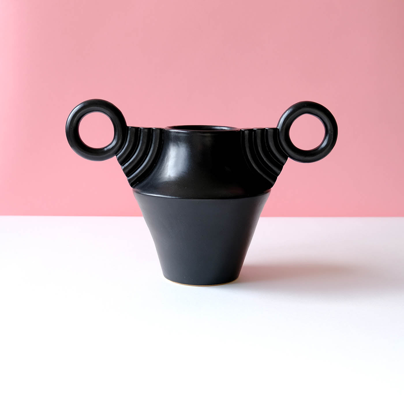 Satin Black Vase