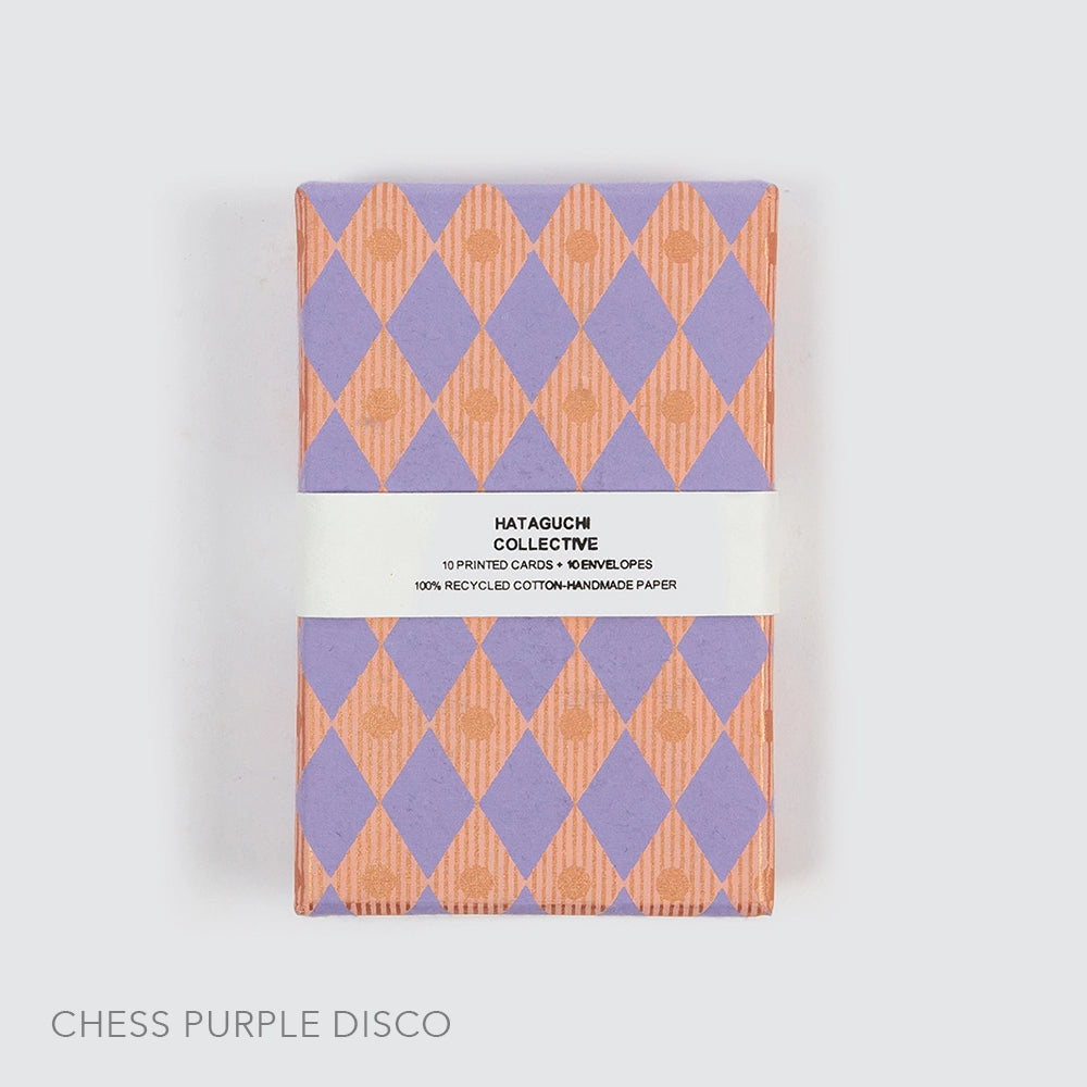 Chess Purple Disco Card + Envelope Set