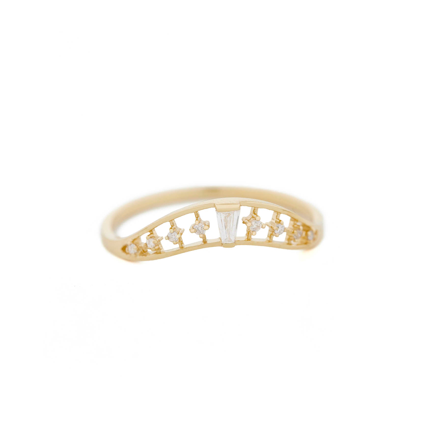 Little Crown Diamond Ring