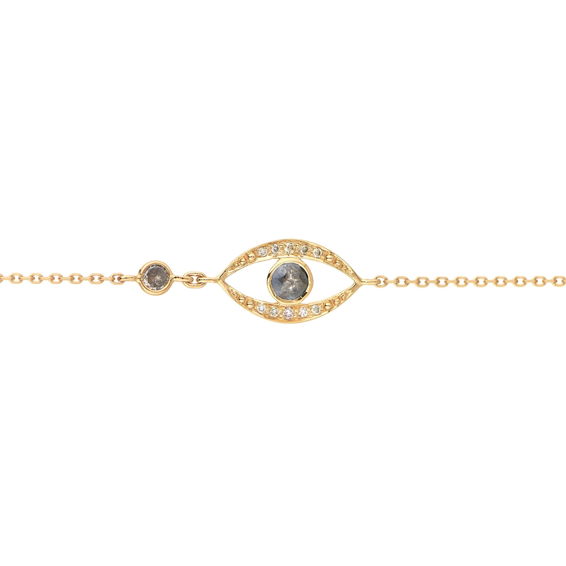 Grey Diamond Eye Bracelet