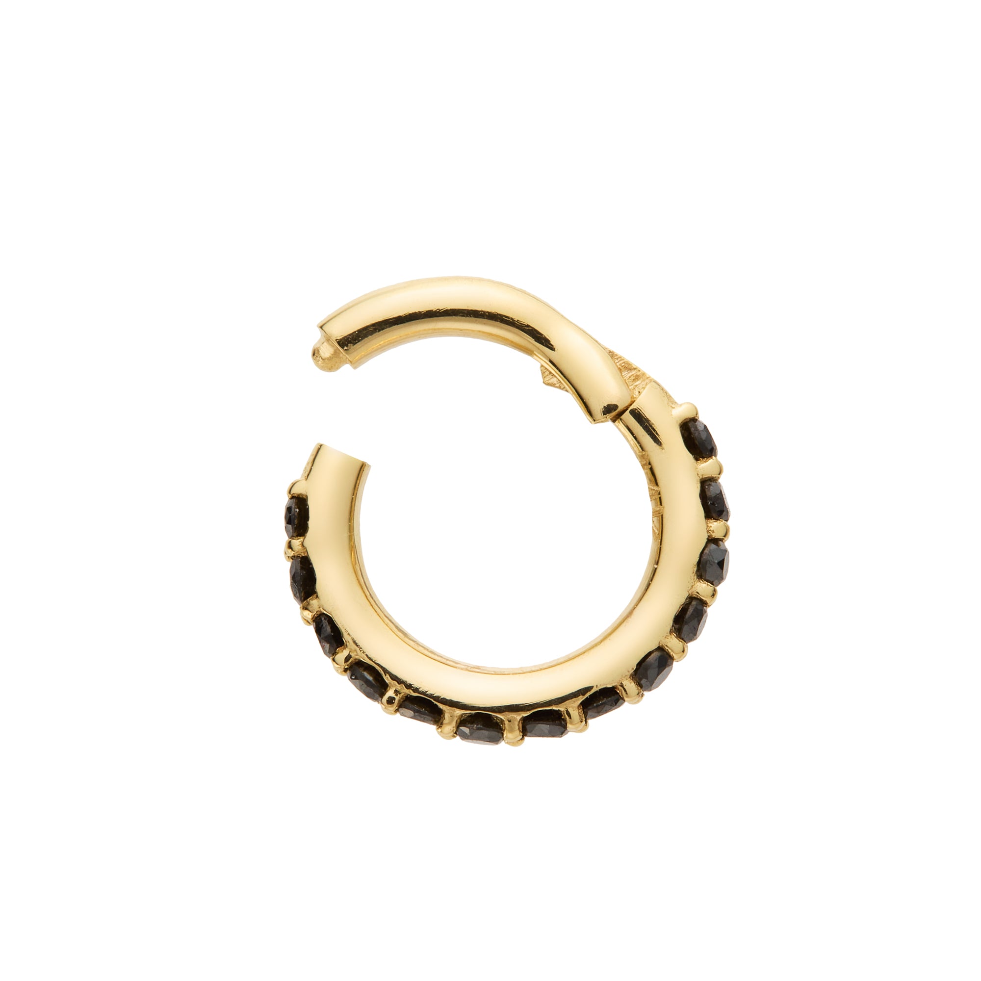 10mm Black Diamond Round Baby Lock