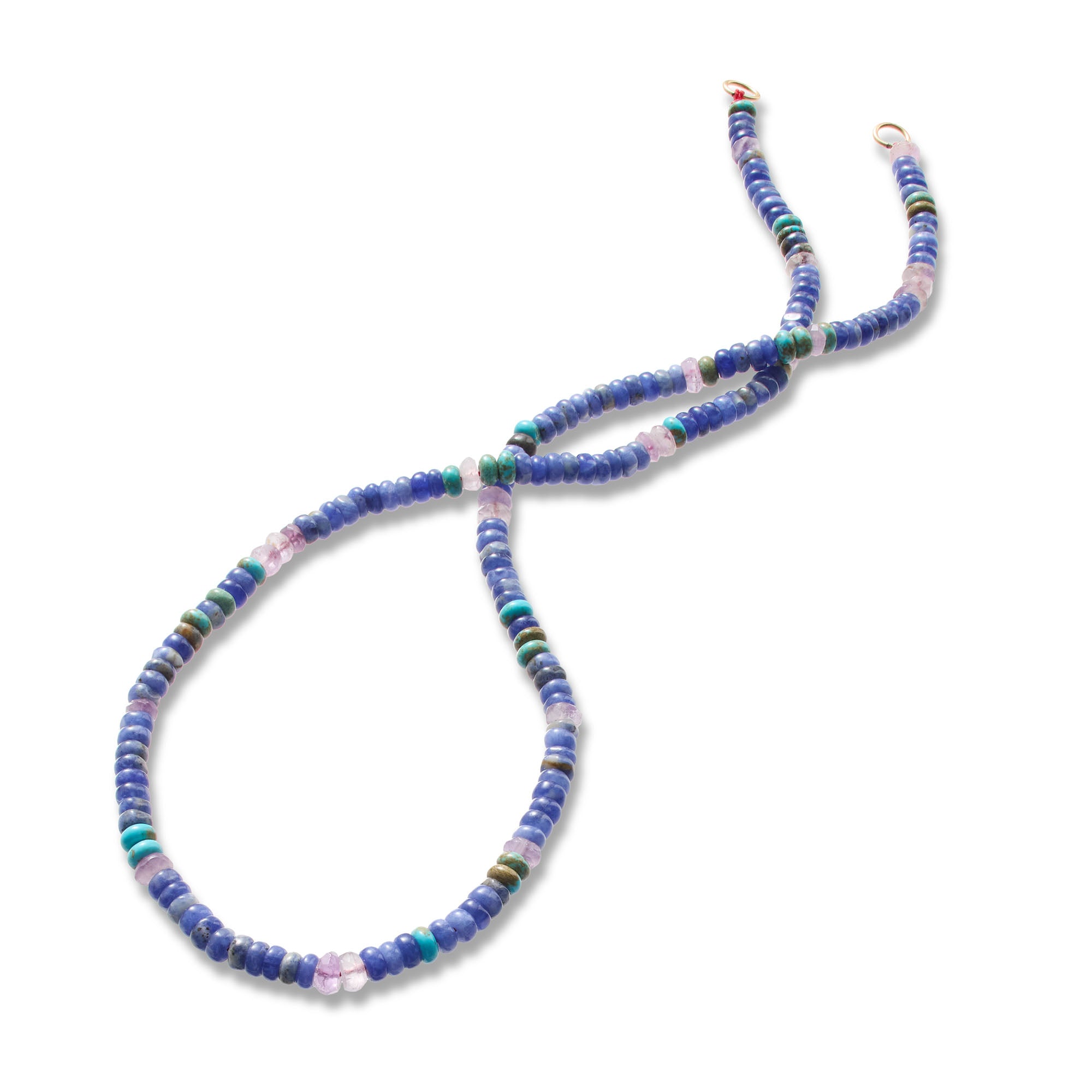 Gemstone Necklace in Denim