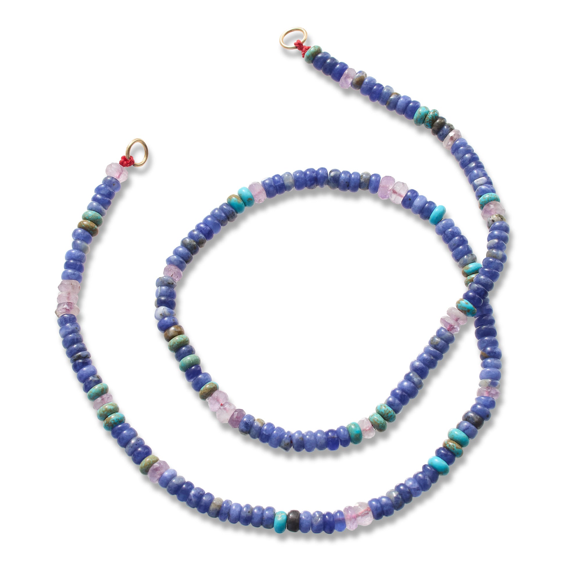 Gemstone Necklace in Denim