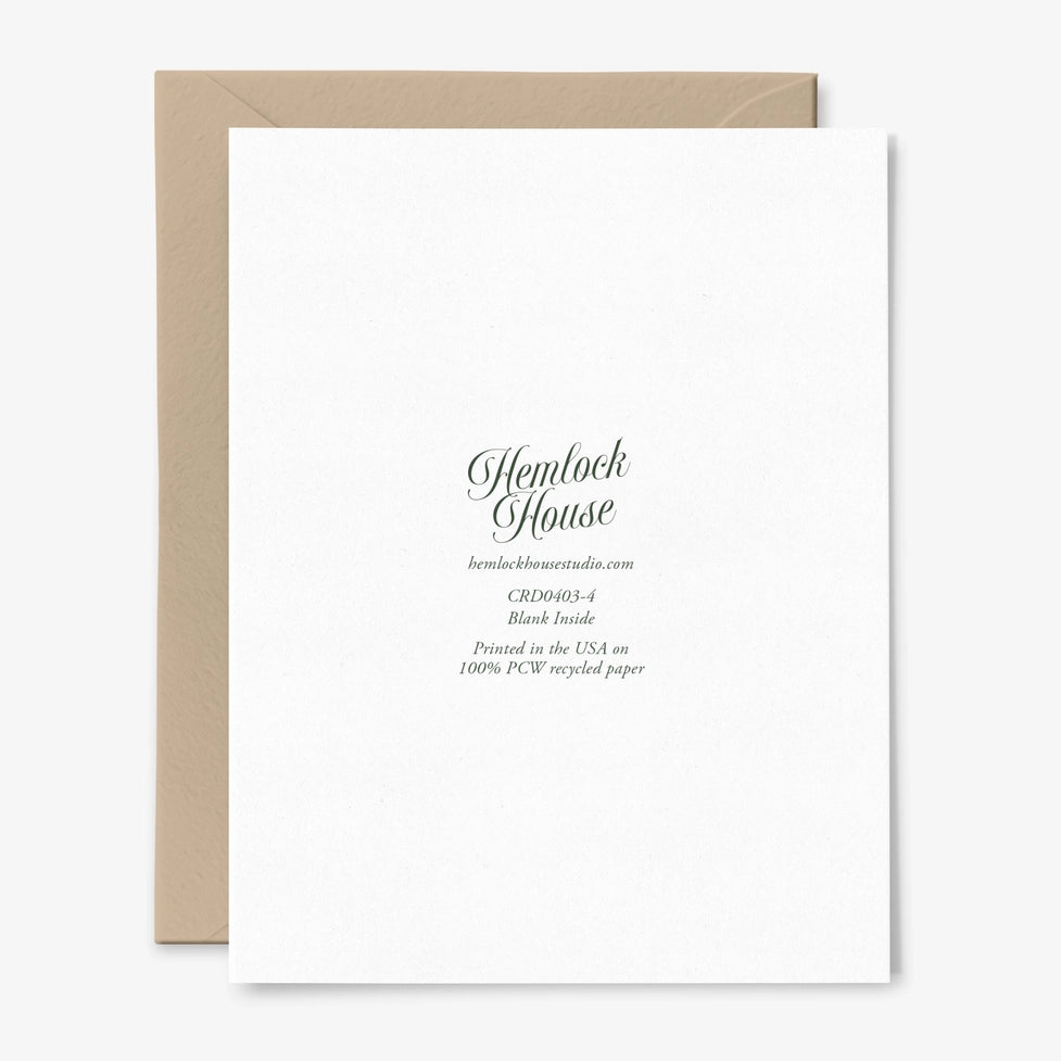 Vintage-inspired greeting card featuring cherubic angels celebrating with a jello mold and champagne, text reads "Let's Party!" on a teal background.