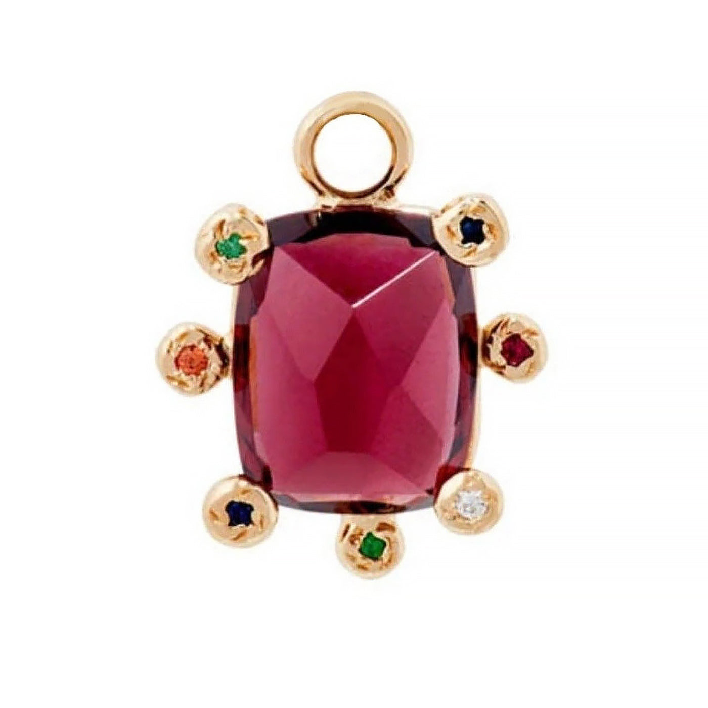 Genie Charm with Garnet