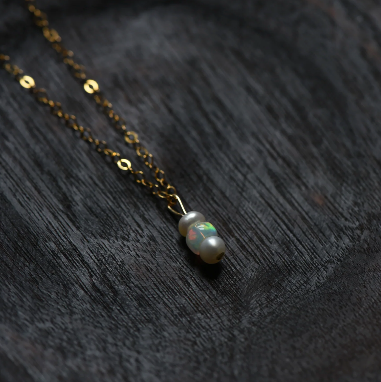 Pearl and Opal Necklace