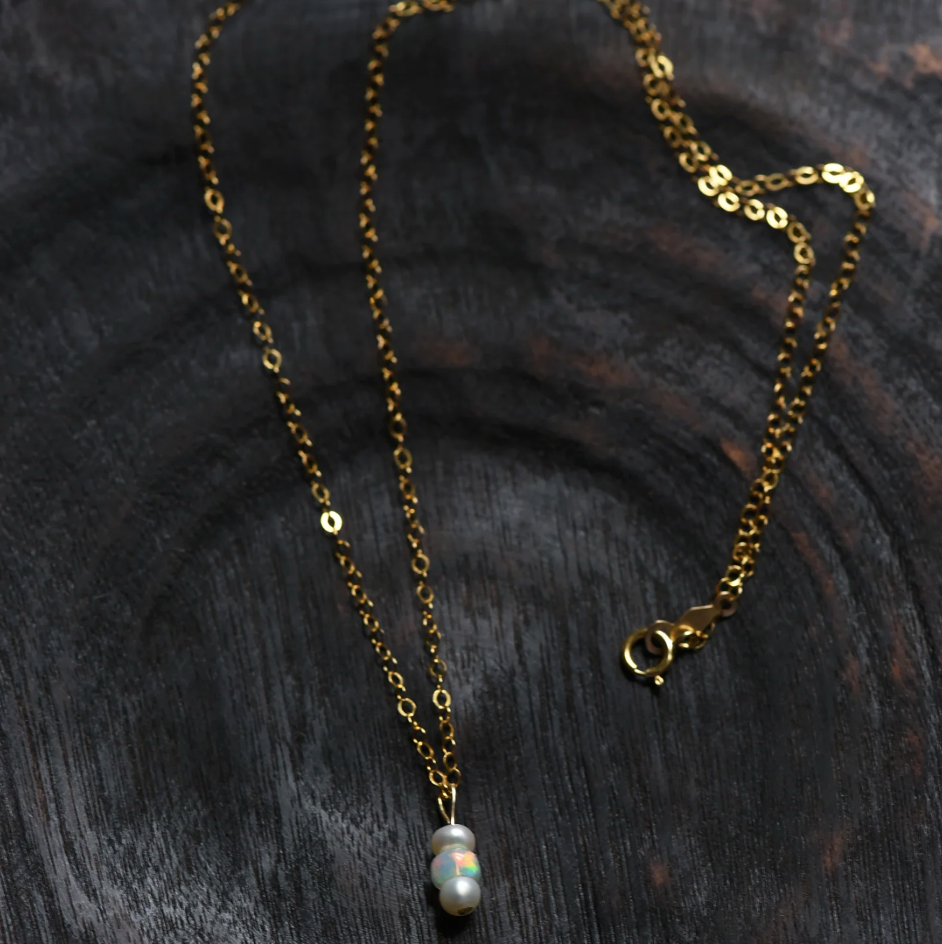 Pearl and Opal Necklace
