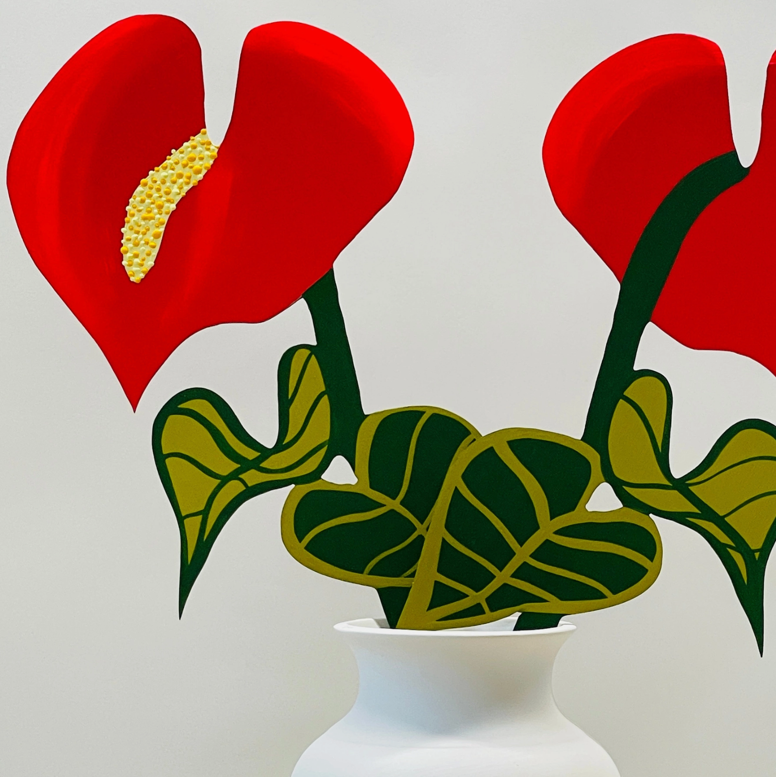 Forever Flower: Anthurium with Leaves