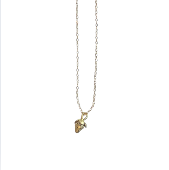 Tiny Strawberry Necklace