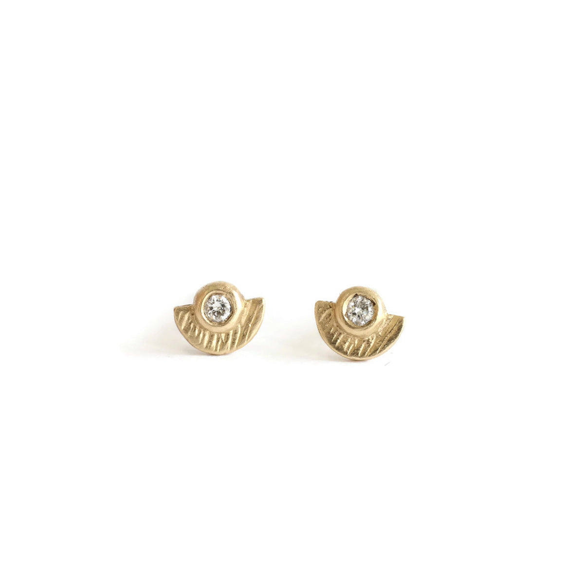 Sunshine Diamond Stud Earrings