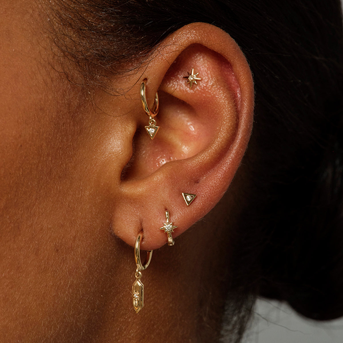 Astra TRI Diamond Single Stud Earring