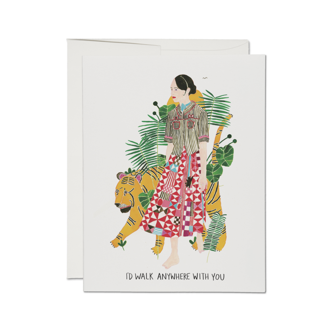 I'd Walk Anywhere Greeting Card