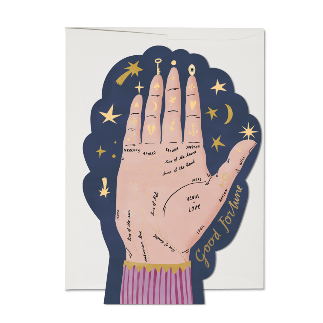 Palm Reading Greeting Card
