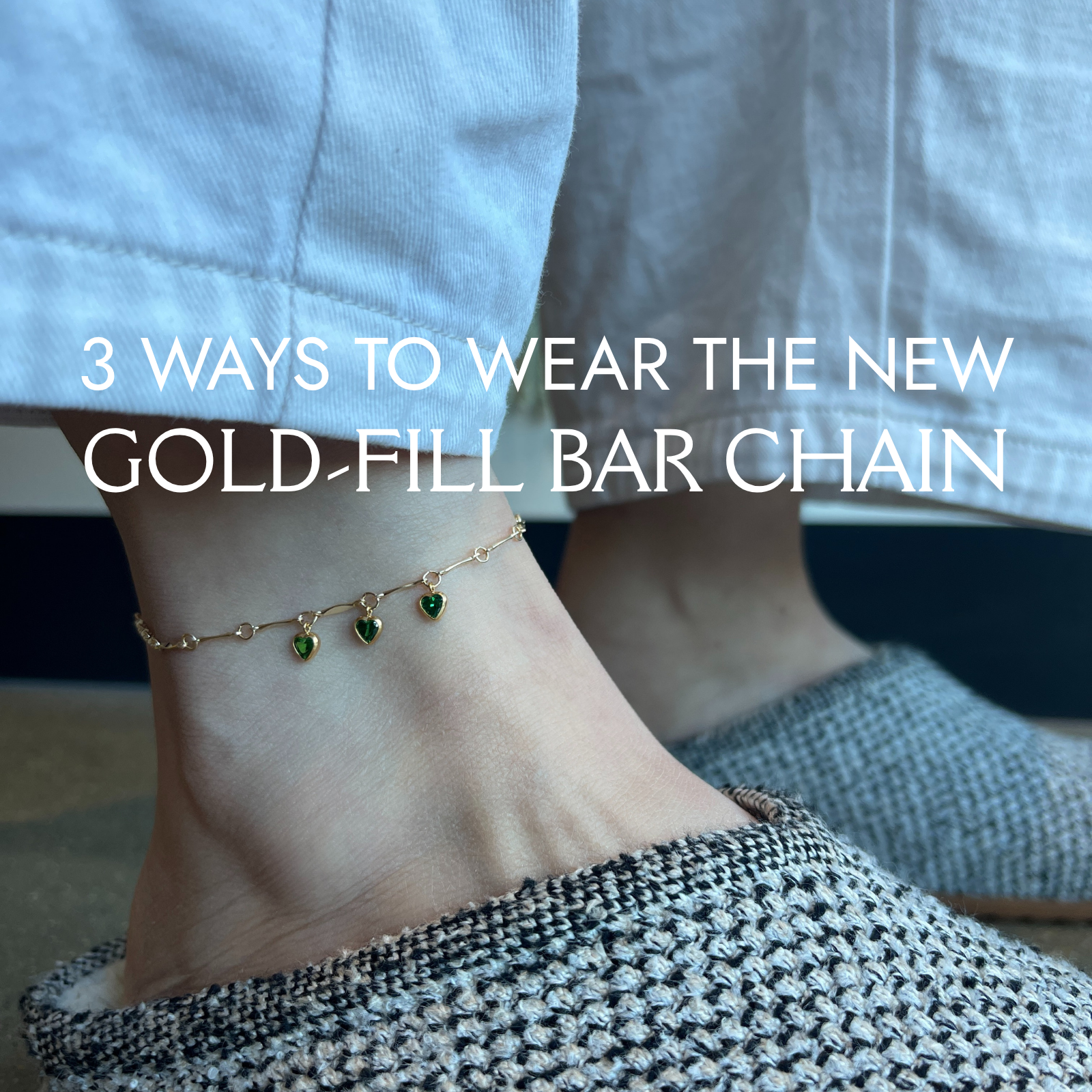 3 Ways to Wear the New Gold-Fill Bar Chain