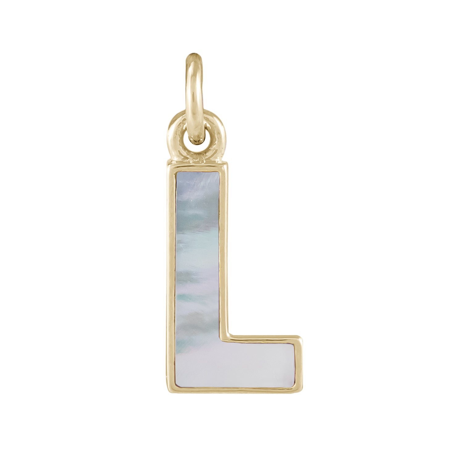 Mother of Pearl Initial Pendant