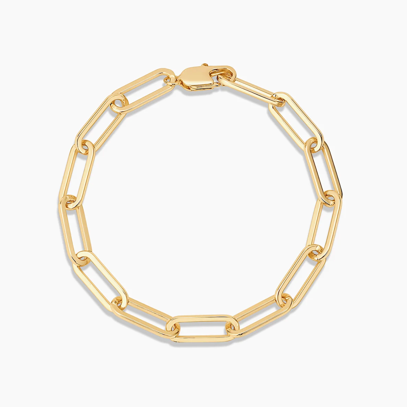 Big Paperclip Bracelet on white background