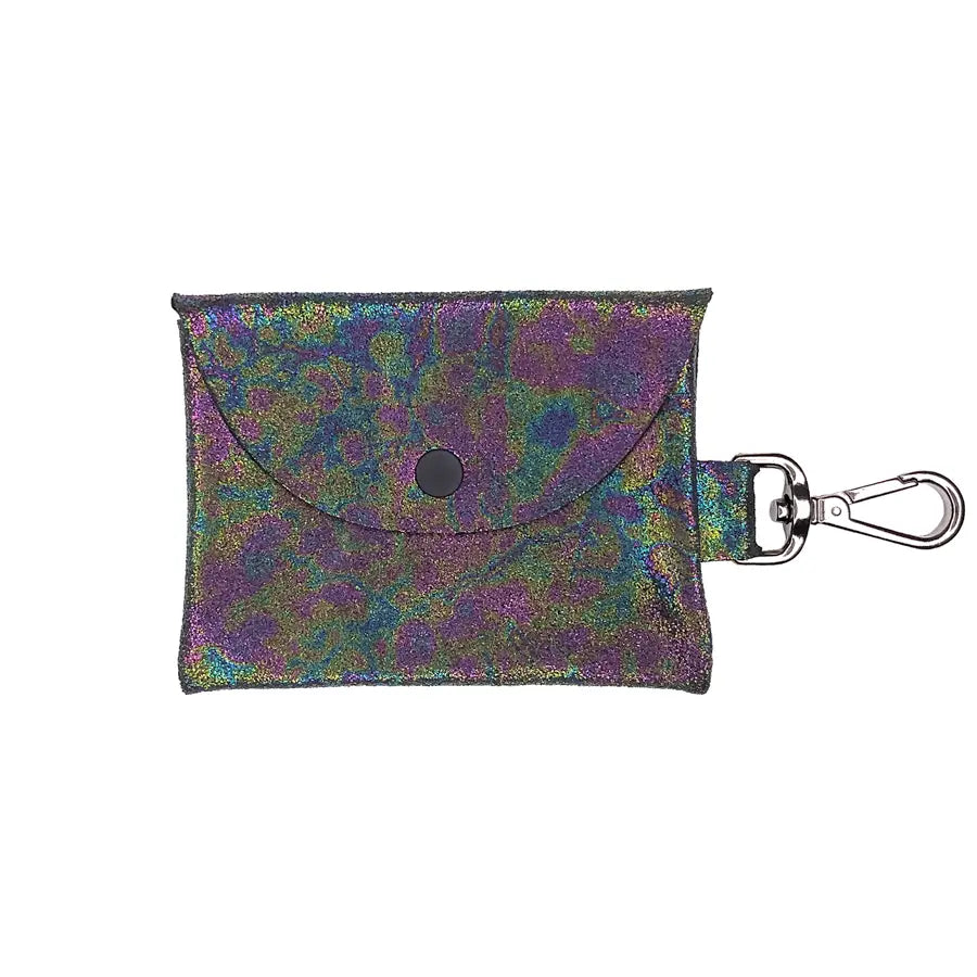 Sparkle Oil Slick Bell Clip Pouch