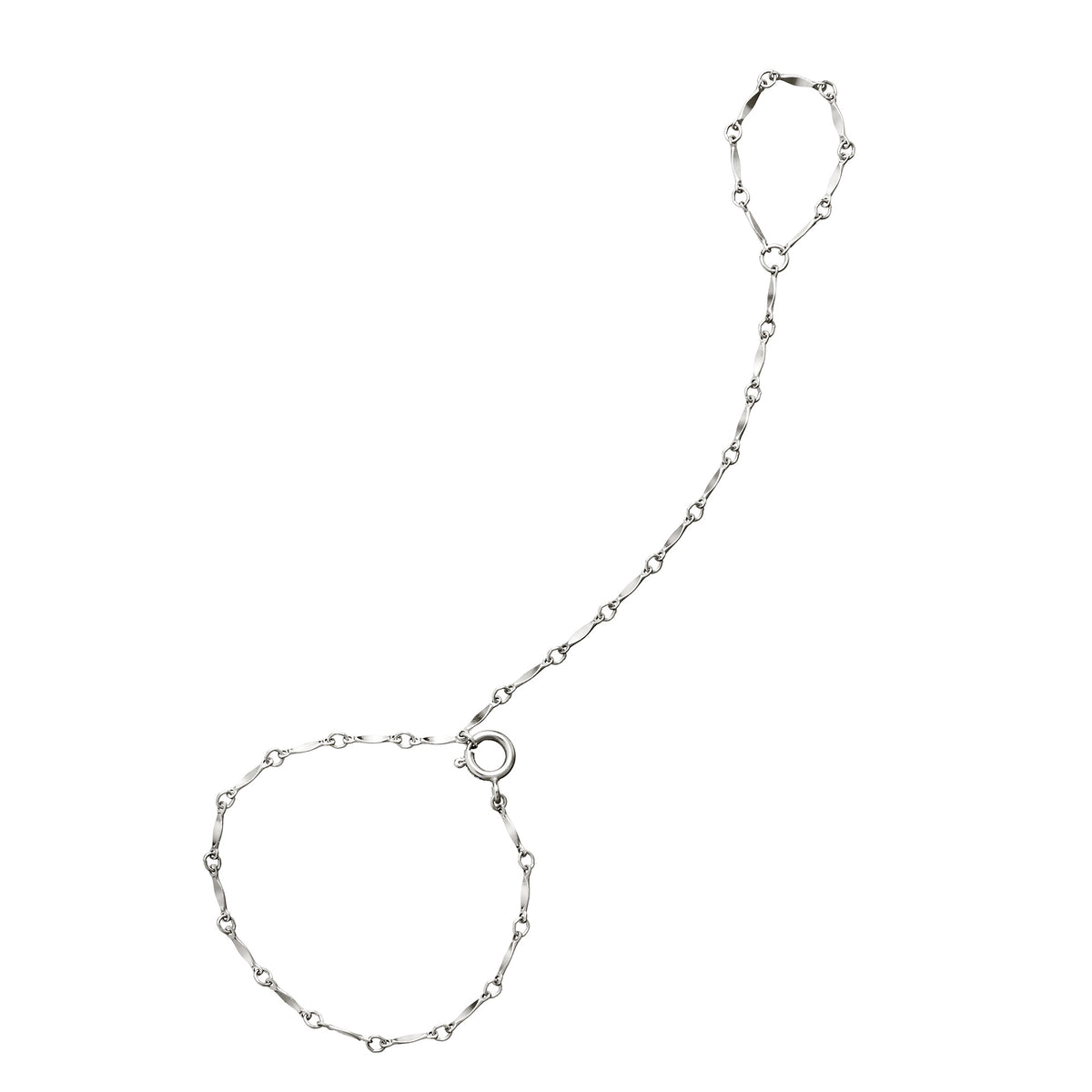 Sterling Silver Bar Chain Hand Chain | Brave Daughters