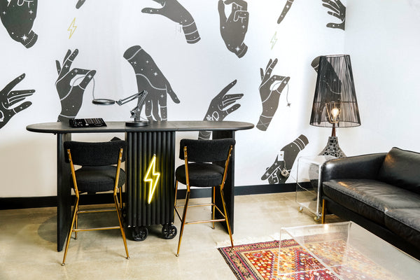 The Hidden Gem, private permanent jewelry event space at Brave Daughters Legacy Place in Dedham Massachusetts.