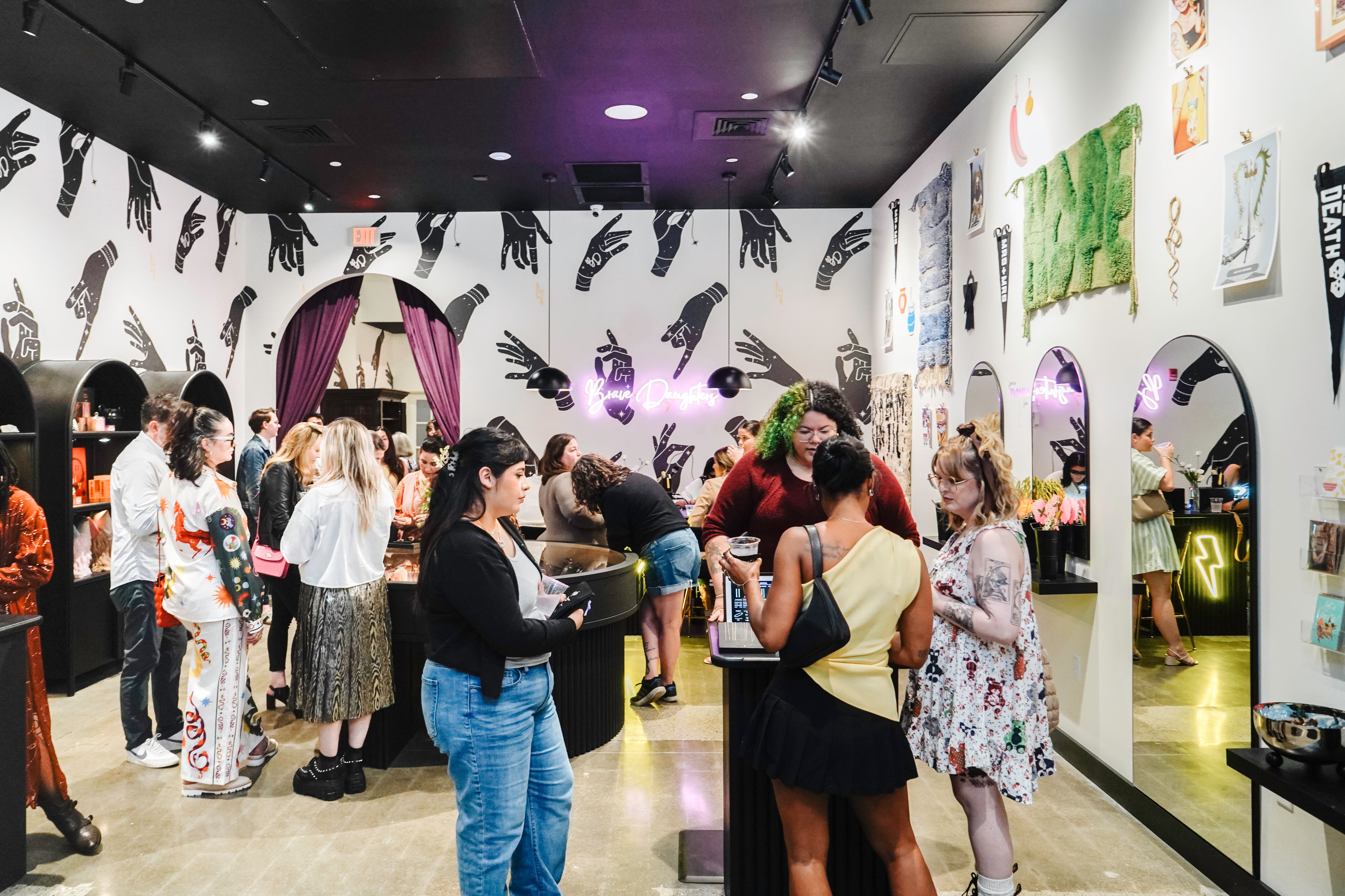 Interior of Brave Daughters jewelry store at Legacy Place Dedham, Massachusetts