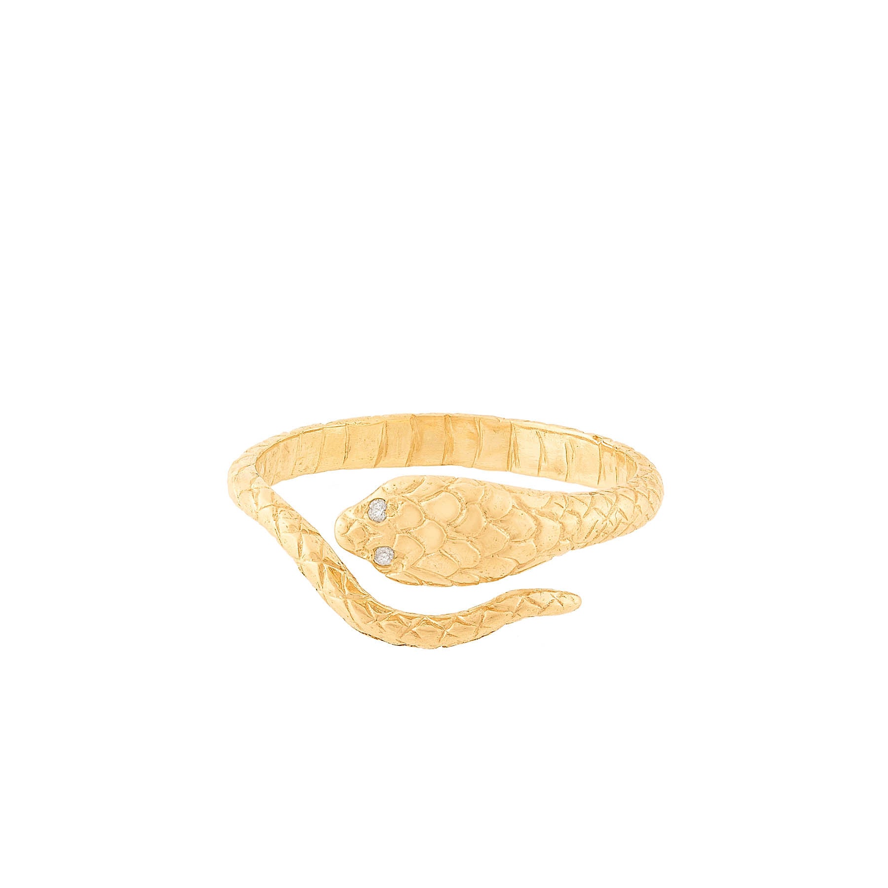 Cobra Snake Diamond Ring