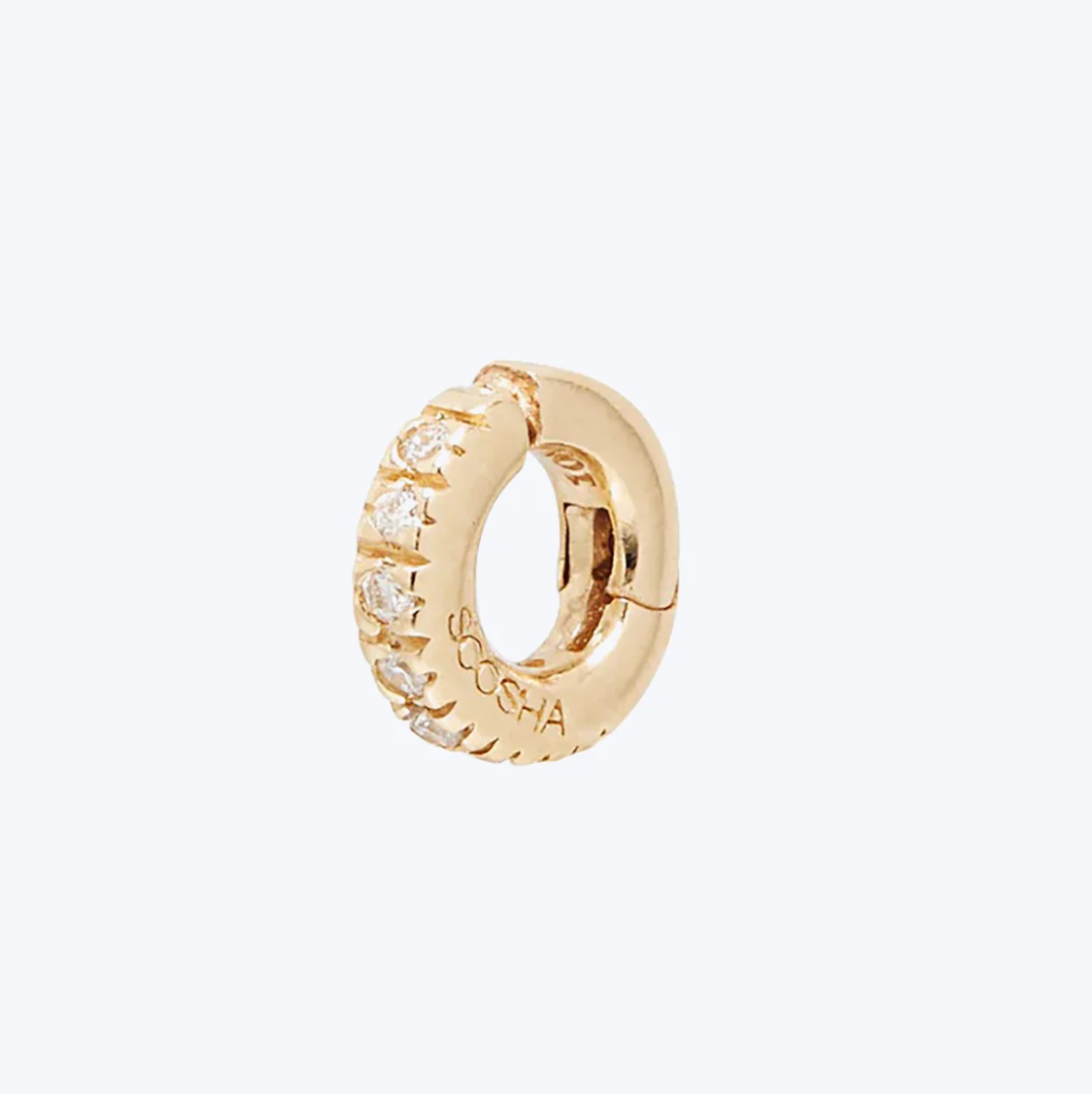 Meet the Diamond Enhancer Charm! Cast from solid 10k yellow gold and set with dazzling diamonds, this jewelry charm enhancer helps your Scosha Charms lay perfectly on your favorite charm bracelet or necklace chain, each sold separately.