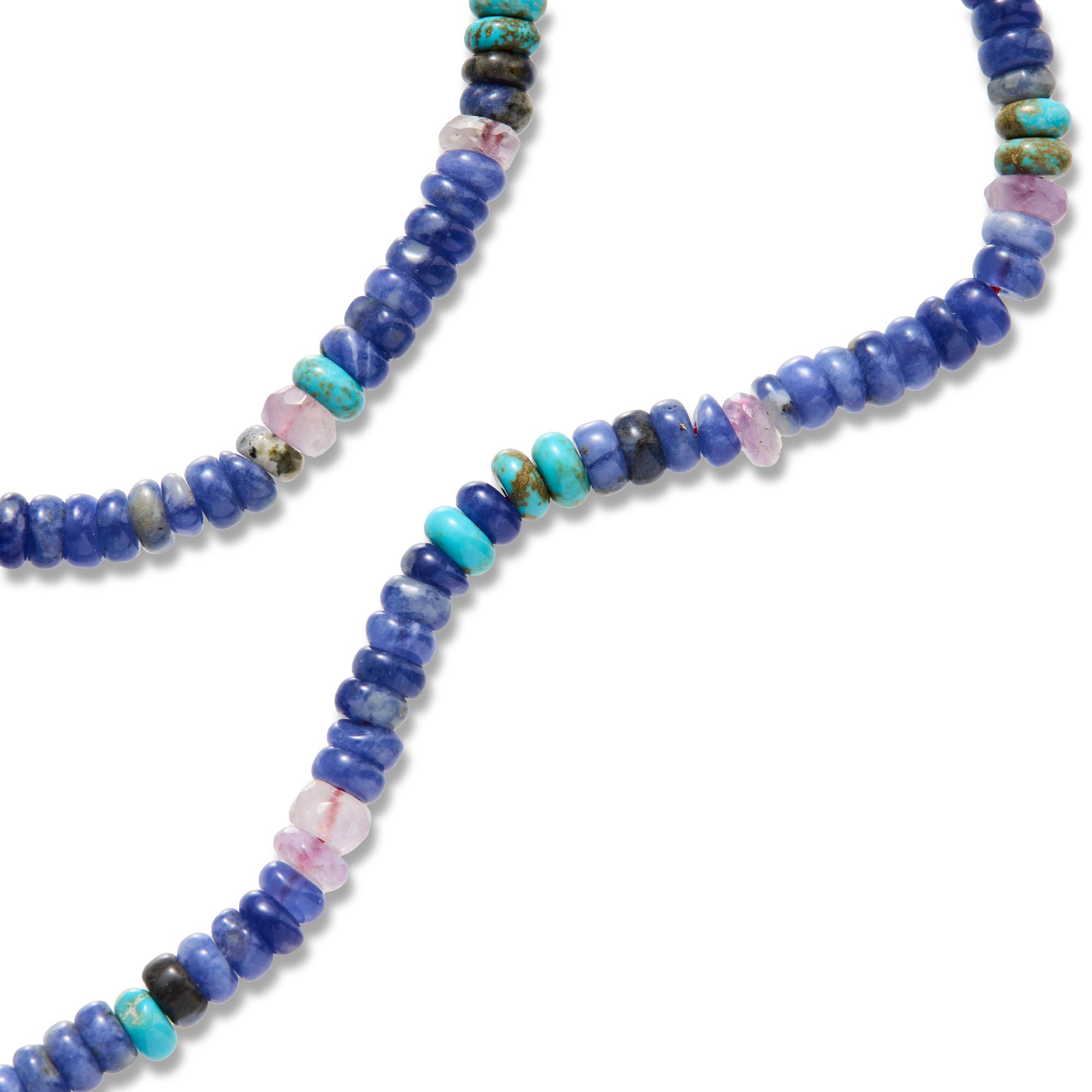 Gemstone Necklace in Denim