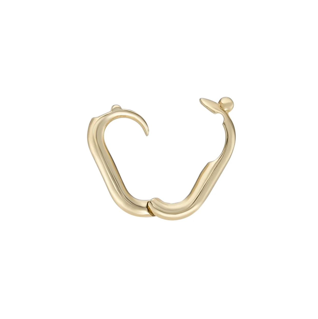 Large Oval Plaque Adapter Open on White Background