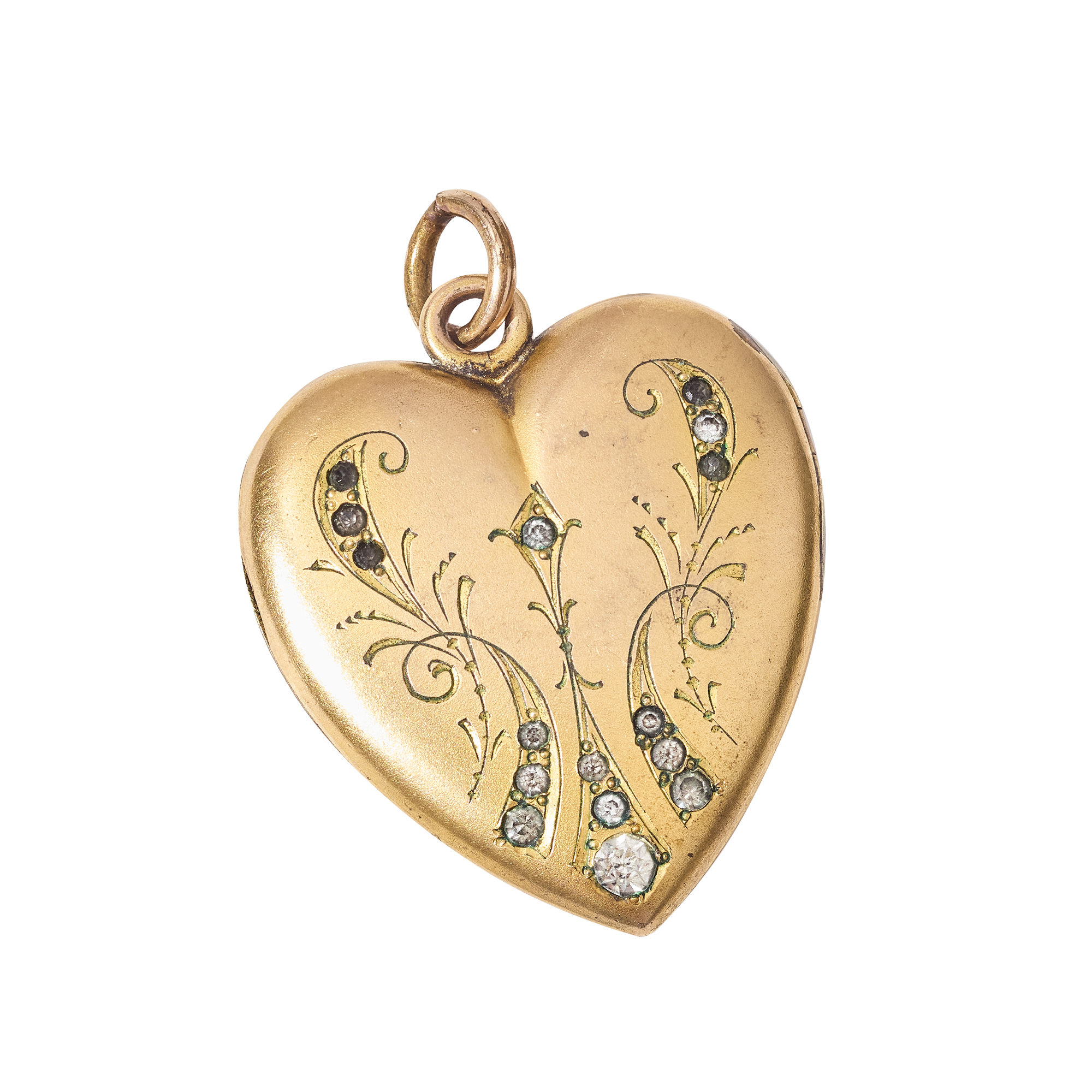 14k Gold Fill Vintage Heart Locket with engraving