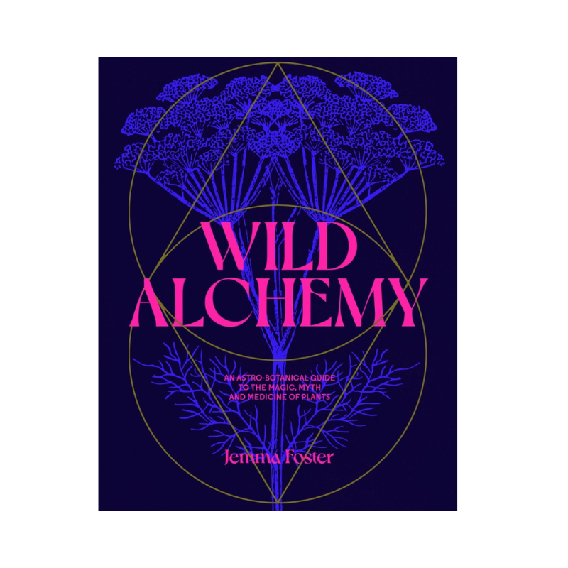 Book cover of 'Wild Alchemy' with purple and pink design on a dark background
