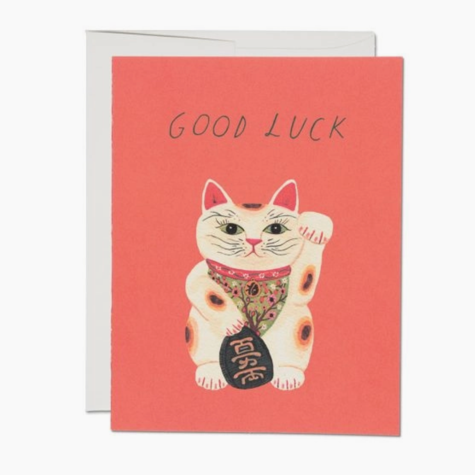 Good Luck Kitty Greeting Card