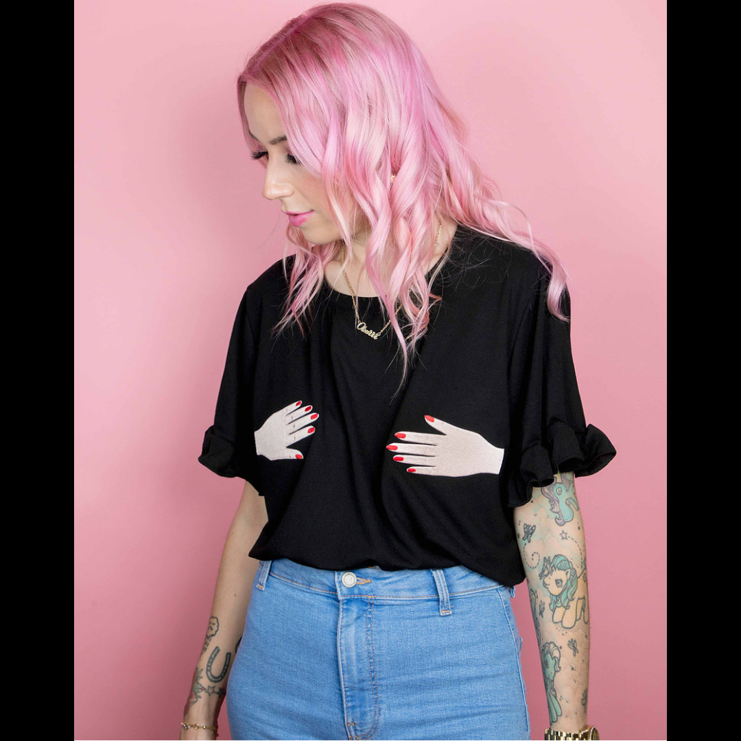 Hand XL IronOn Patch Brave Daughters